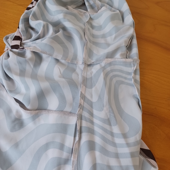 River Island Swirl Wavy Cream Brown Shirt Dress 6 See Pics for SmallDefects NWOT - Picture 8 of 16